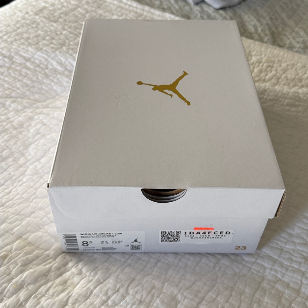 Nike Air Jordan 1 Low Sneakers - Neutral Grey & Coconut Milk - Picture 10 of 13